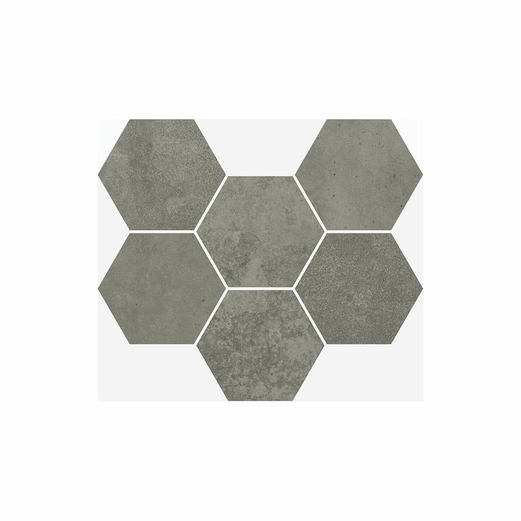 Italon Terraviva Dark Mosaico Hexagon (Италон Терравива Дарк Мозаика Гексагон)